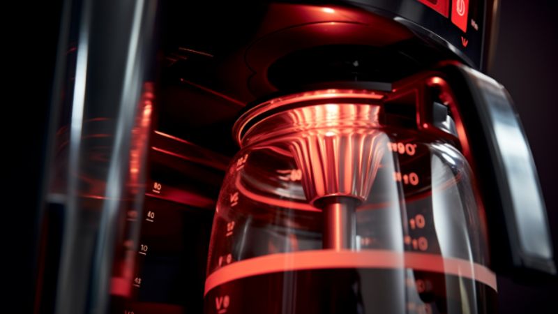 Melitta Look De Luxe Calc Leuchtet Rot